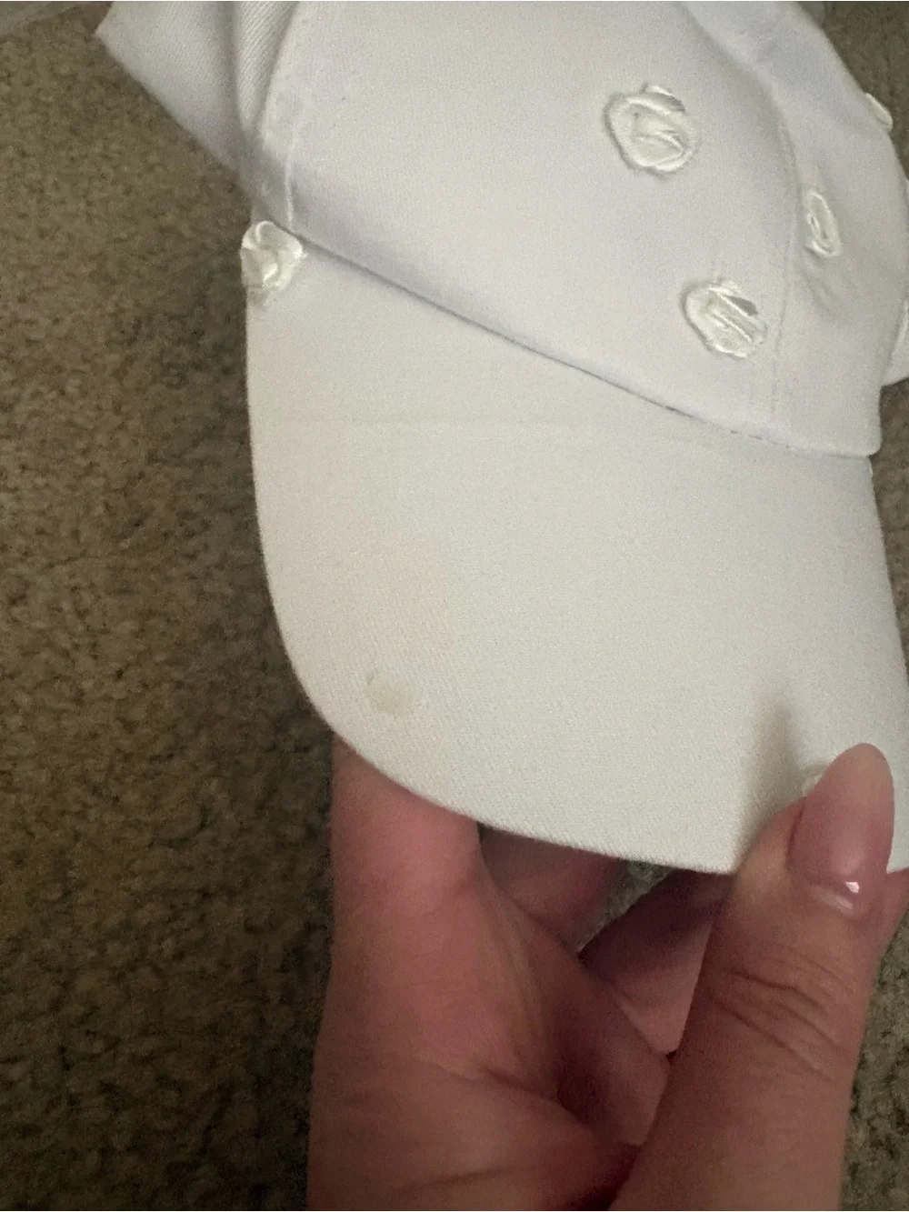 Wedding/Bachelorette Baseball hat with tulle veil attached - rosettes